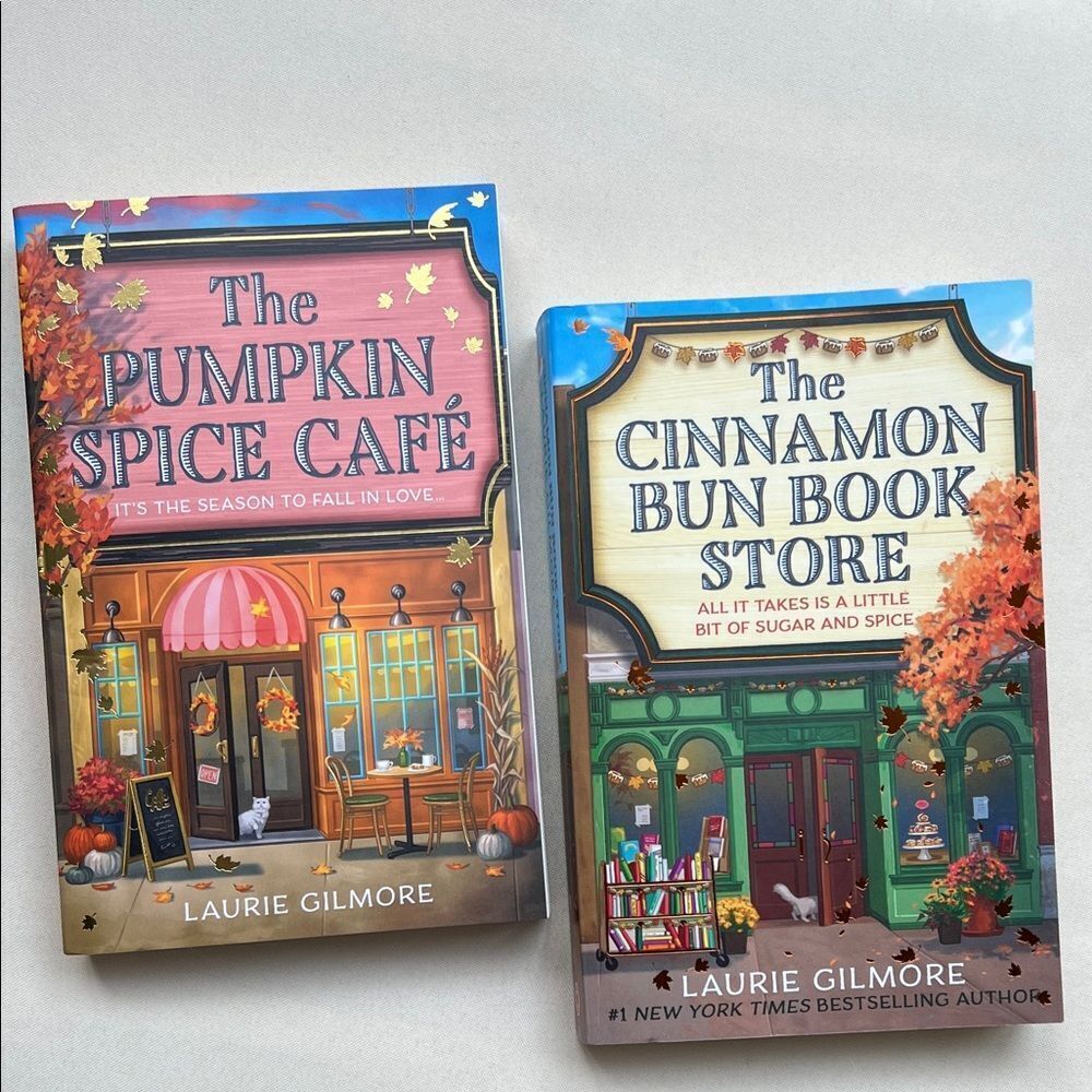 The Pumpkin Spice Café and The Cinnamon Bun Book Store Books